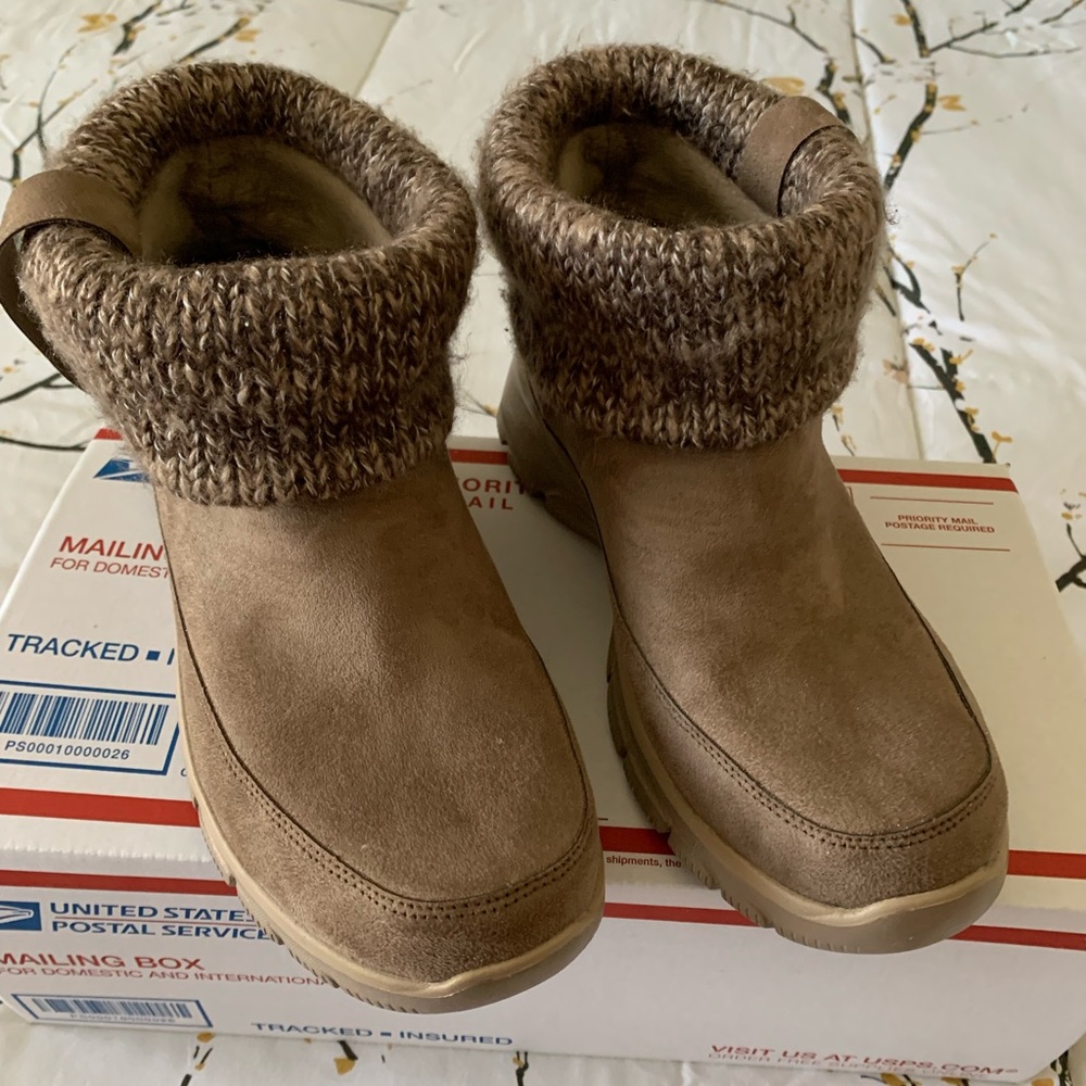 Skechers Brown Ankle Boots